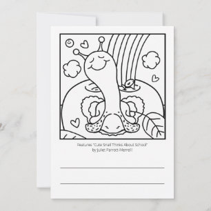 Cute Snail Teacher Thank You Card