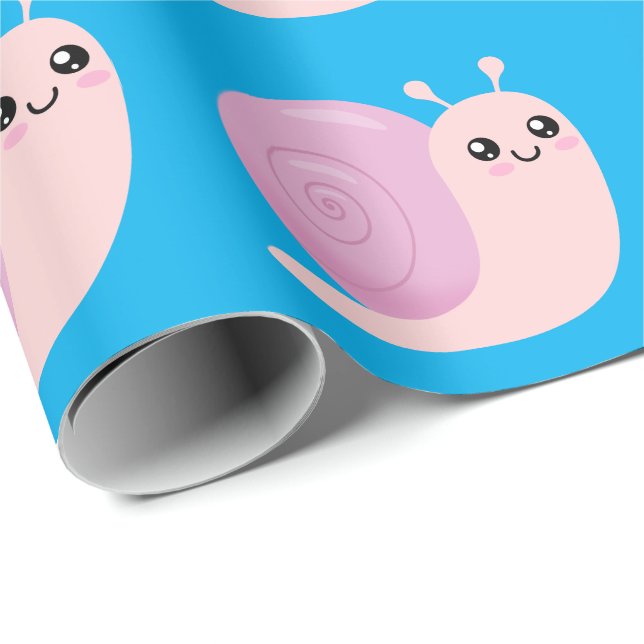 Cute Snail Wrapping Paper (Roll Corner)