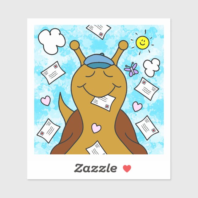 Cute Snail You’ve Got Mail Vinyl  (Sheet)