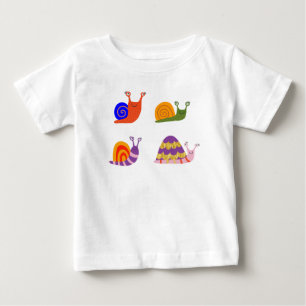 Cute Snails Baby Bodysuit - Funny Kids One sie