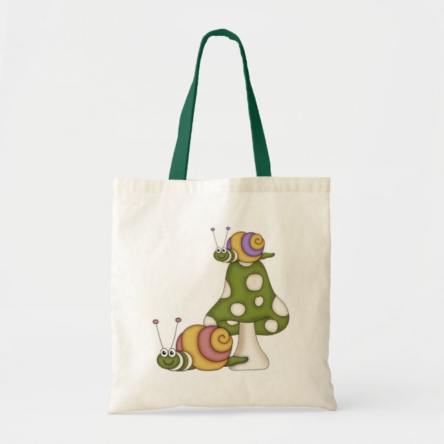 Cute Snails Tote Bag (Front)