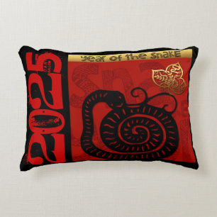 Cute Snake Chinese Year 2025 Zodiac Birthday AP A Decorative Cushion