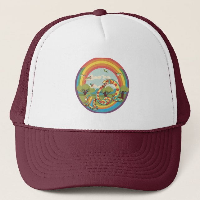 Cute Snake Family Trucker Hat (Front)