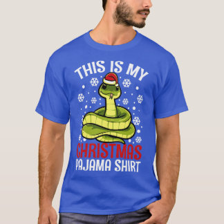 Cute Snake This is my Christmas Pajama  Gift T T-Shirt