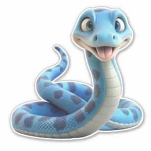 Cute snake vinyl sticker