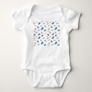 Cute Sneakers & Bows Baby Bodysuit