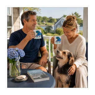 Cute Snorkel Pup Coastal Coffee Mug