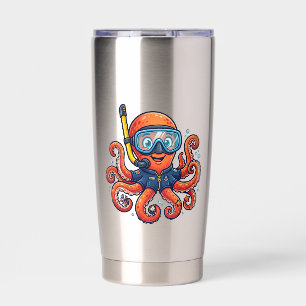 Cute Snorkeling Octopus - Ocean Explorer Insulated Tumbler