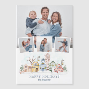 Cute Snow-Covered Christmas Cottages 4-Photo