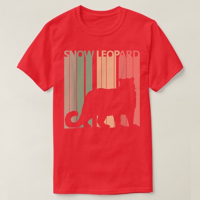 Cute Snow Leopard Animal  T-Shirt (Design Front)
