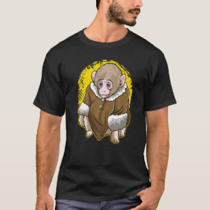 Cute Snow Macaque Monkey Wearing A Coat Meme  1 T-Shirt