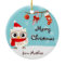 Cute Snow Owl Christmas Ornament