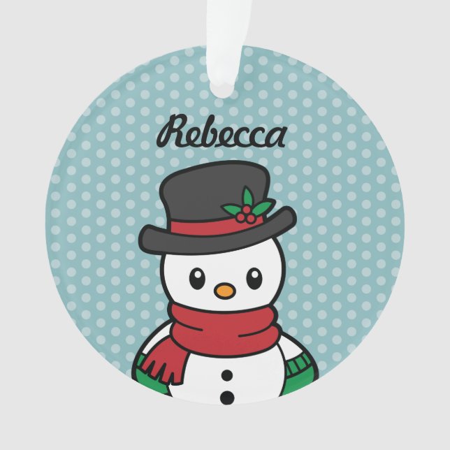 Cute Snow Pals ornament (Front)