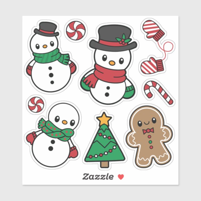 Cute Snow Pals Vinyl (Sheet)