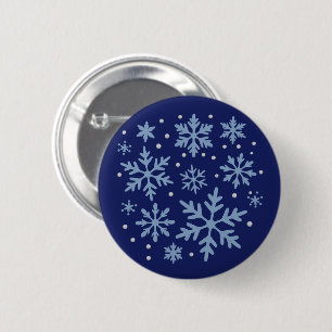 Cute Snowflake Christmas Winter Holiday Cosy Xmas 6 Cm Round Badge