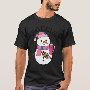 Cute Snowman Bougie Snowman Belt Bag Christmas Hol T-Shirt