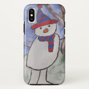 Cute Snowman iPhone X Case