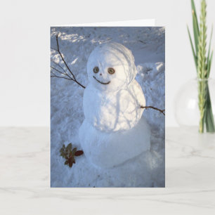 Cute Snowman Christmas card