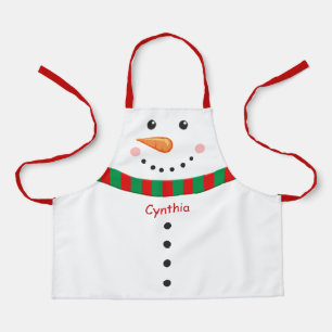 Cute Snowman Christmas for Kids All-Over Print Apron