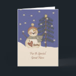 Cute Snowman Christmas Great Niece Holiday Card<br><div class="desc">card</div>