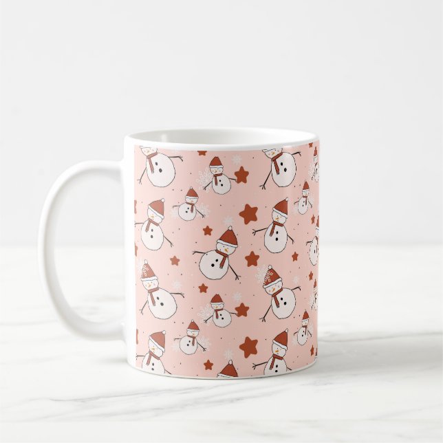 Cute Snowman Christmas Mug (Left)