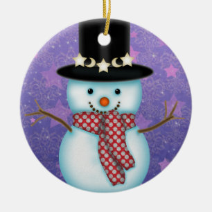 Cute Snowman Christmas Ornament