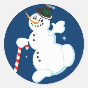 Cute Snowman Christmas stickers