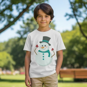 Cute Snowman Christmas T-Shirt