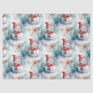 Cute Snowman Christmas  Tissue Paper