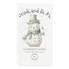 Cute Snowman Company Logo Christmas Party