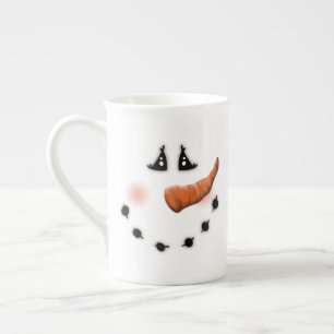 Cute Snowman Face Inspirivity Customised mug