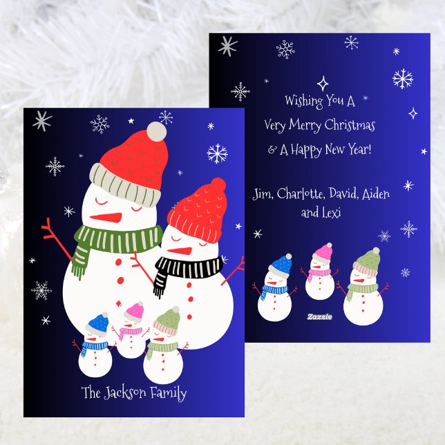 Cute Snowman Family Christmas Holiday (Cute Snowman Family Christmas Holiday)