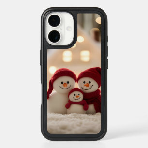 Cute Snowman Family Winter Christmas