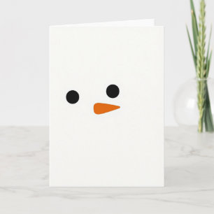 Cute Snowman Holiday Card