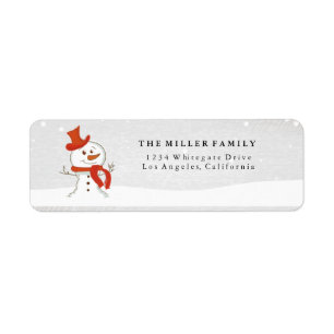 Cute Snowman Holiday/Christmas Address Labels
