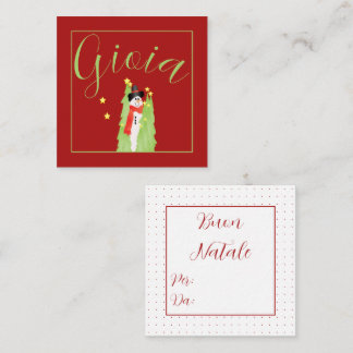 Cute Snowman Holiday Joy  Card