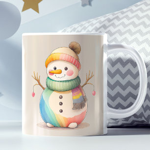 Cute Snowman Let It Snow Coffee Mug