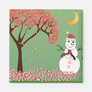Cute Snowman Magnet