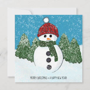 Cute Snowman   Merry Christmas and Happy New Year