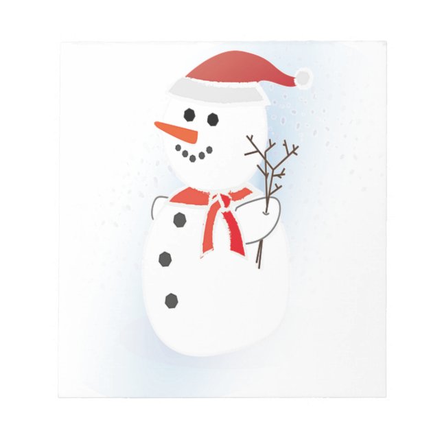 Cute Snowman Notepad (Front)