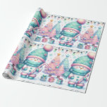 Cute Snowman Pastel Christmas Large Scale Wrapping Paper<br><div class="desc">Cute Snowman Pastel Christmas Large Scale Wrapping Paper</div>