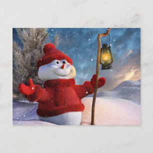 cute  Snowman Postcard