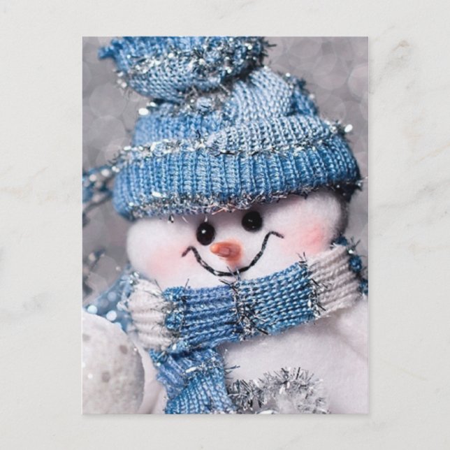 cute  Snowman Postcard (Front)