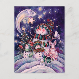 cute  Snowman Postcard