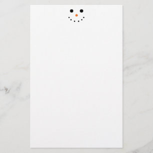 Cute Snowman Stationery
