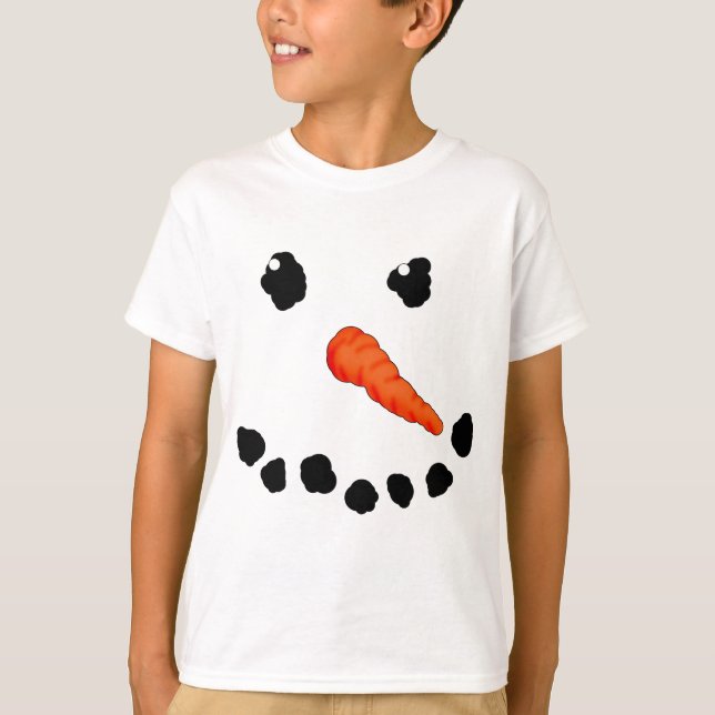 Cute Snowman T-Shirt (Front)