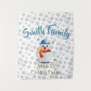 Cute Snowman Tapestry