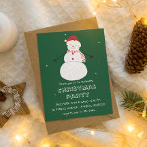 Cute Snowman | Whimsical Christmas Holiday Design