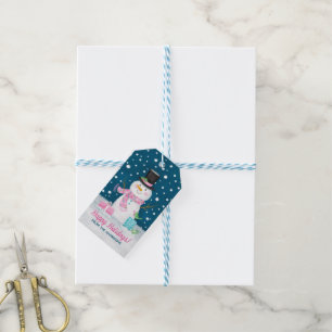 Cute Snowman Winter Christmas Gift Tags