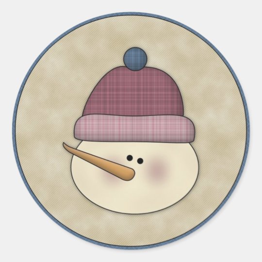 Cute Snowman Winter Holiday Sticker